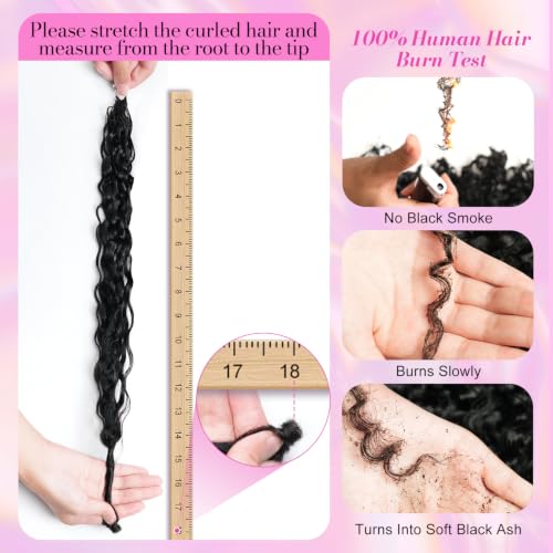 Crochet Human Hair Bundles 22 Inch Burmese Curly Pre Separated for Black Women - Variation of THIS listing