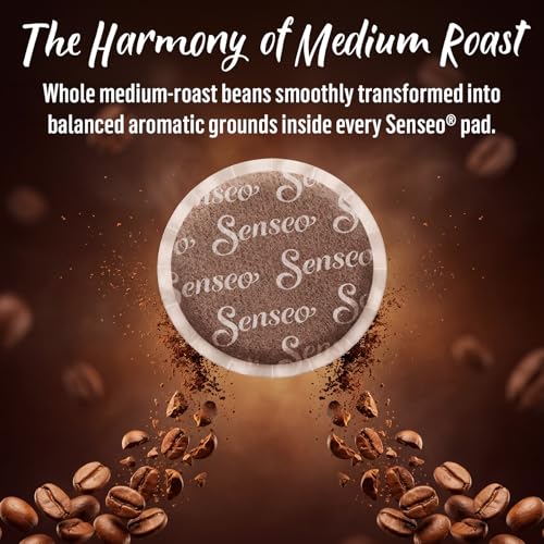 Senseo Classic Medium Roast Coffee Pods 48 Count Pack of 5 - 240 Total