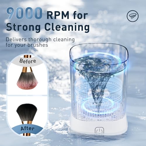 Electric Makeup Brush Cleaner, Portable Automatic USB Cosmetic Brushes Cleaner Machine, Automatic Makeup Brush Cleaner for Makeup Sponges and Brushes£¨22£©
