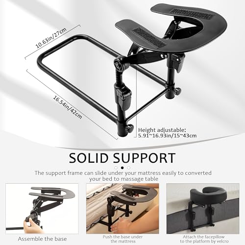 OIHYA Basic Set Adjustable Massage Headrest for Bed & Massage Table