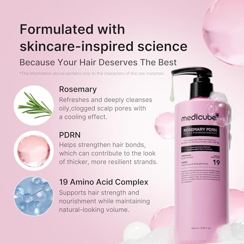 Medicube Rosemary PDRN Volumizing Shampoo for Fine Hair - 13.52 fl oz