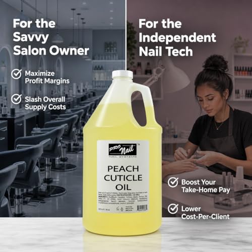 Gallon Nail Cuticle Oil for Manicure & Pedicure - Moisturizing, 128 oz