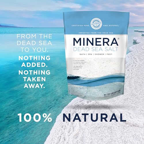 Minera Fine Grain Dead Sea Salt for Bath & Foot Soaks - 5 lbs Natural Skin Care