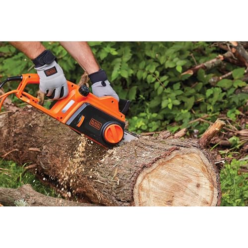 Electric Chainsaw - 12 Amp 16-Inch Power Tool with Tool-Free Chain Tensioning