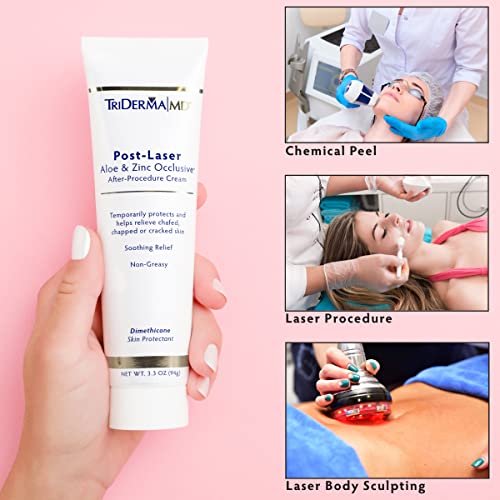 Post Laser Aloe & Zinc Healing Cream - 3.3 oz for Skin Recovery