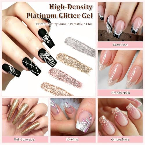 60-Color Gel Nail Polish Palette with Sponges - Ombre & Gradient Art Kit