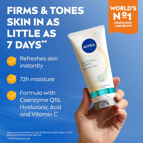 NIVEA Skin Firming Body Lotion & Gel Cream Set for Dry Skin - 2 Items