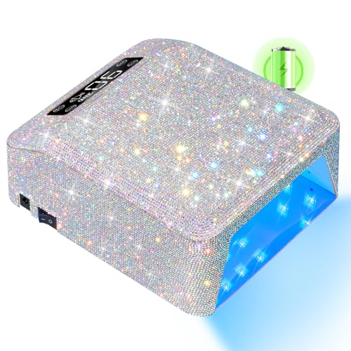 Cordless UV Nail Lamp for Gel Nails - Professional Salon & Home Use - Diamond Variation