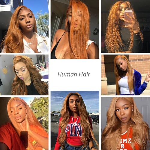 Human Hair Body Wave Bundles - Light Brown #30, 3 Pack 50g
