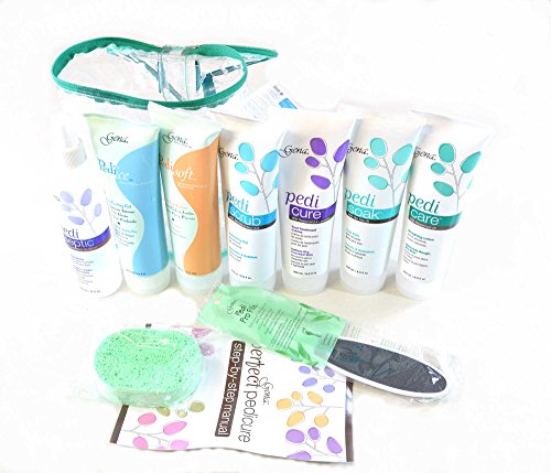 Gena Pedi Pak Intro Kit - 7-Piece At Home Pedicure & Foot Care Set