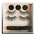 Magnetic Eyelashes with Eyeliner Kit, Synthetic Fiber, Natural Look, Waterproof, No Glue Required (Black+8)