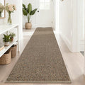 BEQHAUSE Taupe 2.6x10 ft Non-Slip Washable Hallway Runner Rug