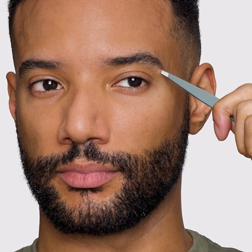Tweezerman Slant Tweezer – Eyebrow Tweezers Mist Blue