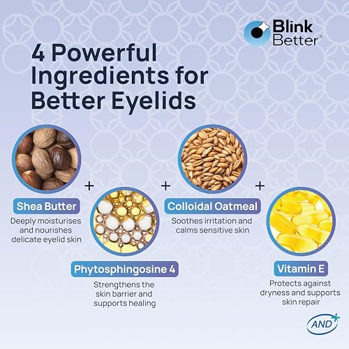 BetterLids Eyelid Relief Bundle ? Cleansing Gel with Tea Tree & Centella (1.06 oz) + Soothing Hydration Ointment with Oat Complex & Shea Butter (0.35 oz) ? Daily Care for Dry, Flaky, Sensitive Eyelids