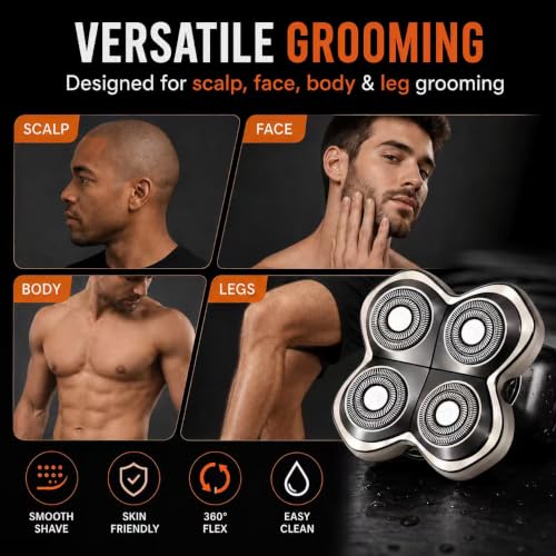 Pro 4 Shaver Replacement Blades for Skull Pitbull - 2 Pack - Compatible with Pro Models