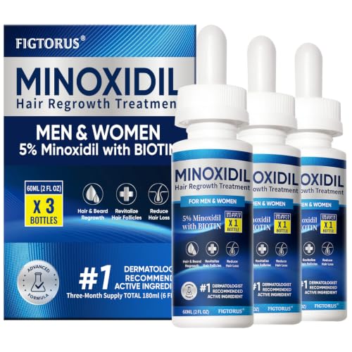 Minoxidil Hair Growth Serum for Men & Women - 180ml Pack of 3 - Thinning Hair Treatment