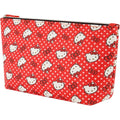 Hello Kitty Travel Makeup Bag, Trapezoid Cosmetic Organizer Pouch for Women