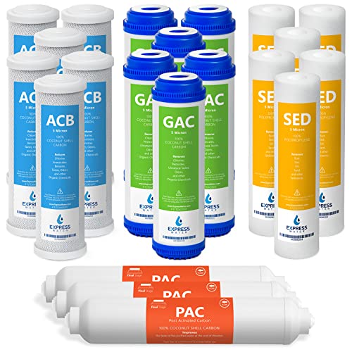 Reverse Osmosis Water Filter Set - 21 Filters for 3-Year Replacement with Variation Water Filters