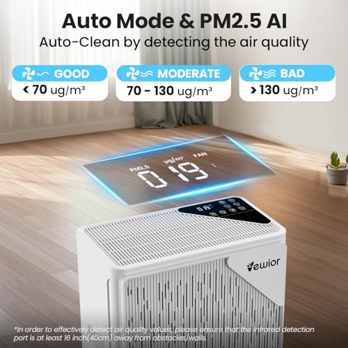 Large Room HEPA Air Purifier with True H13 Filter 2535 sq ft Auto Mode Aromatherapy