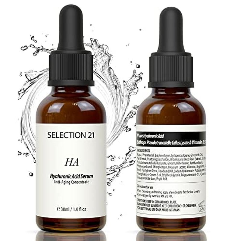 Advanced Hyaluronic Acid Serum for Face Anti Aging with 5% Hyaluronic Acid Complex, Hydrating Stem Cell Serum for Skin 1 Fl OZ.(pack of 1)