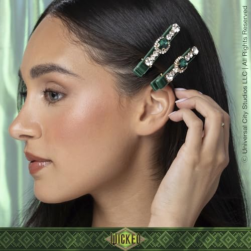 Wicked Emerald City Rhinestone Salon Clips - hair clips - hair clips for women - gifts for her - hair accessories -Scunci by Conair - 2PK