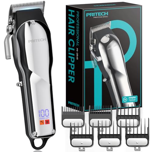 Cordless Hair Clippers for Men - Powerful Thicker Hair Fading Kit