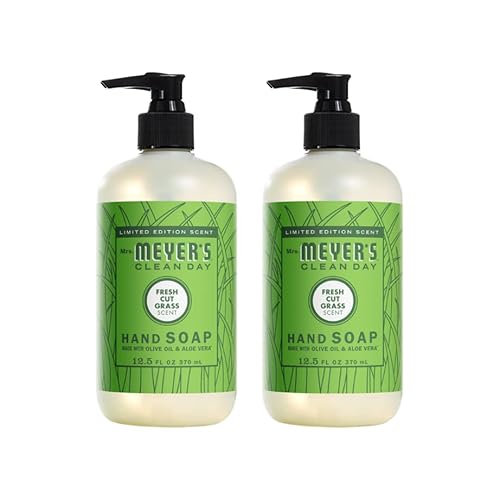 Mrs. MEYER'S Fresh Cut Grass Liquid Hand Soap 12.5 Fl Oz (Pack of 2)