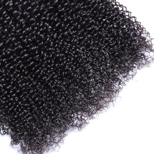 Kinky Curly Hair Bundles 10 12 14 Inch Black Virgin Curly Wave Human Hair