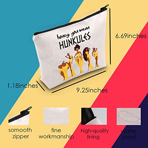 MNIGIU Hercules Cosmetic Bag Honey You Mean Hunkules Makeup Zipper Pouch Bag for Women (honey. you mean)