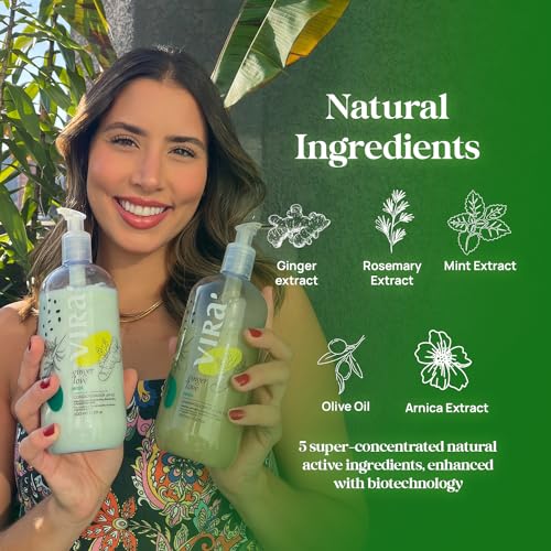 Brazilian Shampoo & Conditioner Set - Deep Moisturizing Hair Care with Ginger Detox - 17.6 Fl Oz Each