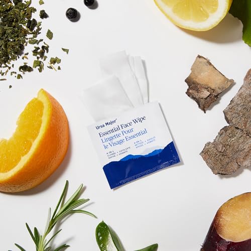 Refreshing Orange Lavender Fir Face Wipes - 20 Count Biodegradable & Cruelty-Free
