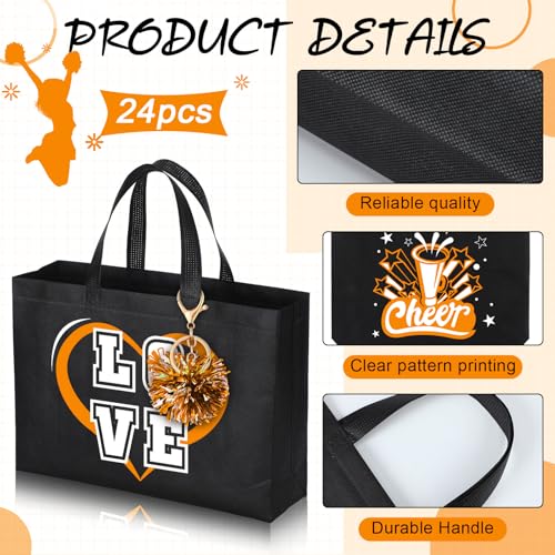 Orange Cheerleading Gift Set - 72 Pcs Cheerleading Accessories for Sports Fans