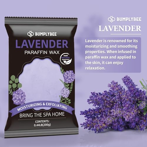 Paraffin Wax for Hand and Feet, 10 Pack Lavender Paraffin Wax Refills for Paraffin Wax Machine, Hand Wax Paraffin Wax Bath, Foot Wax Paraffin Bath, Moisturizing Hands Feet, Deep Hydration