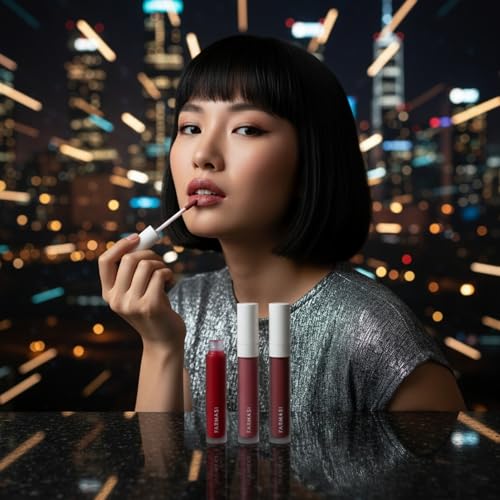 FARMASi Wild Rose Matte Liquid Lipstick - High-Impact, Lightweight, Long-Lasting