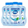 Dial Antibacterial Foaming Hand Soap Refill with Aloe & Spring Water Scent - 4 Pack, 30 Fl Oz Each