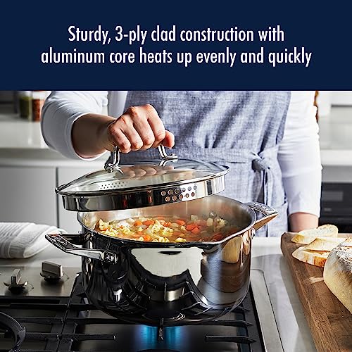 Henckels Clad H3 6-Quart Stainless Steel Dutch Oven - Induction Compatible