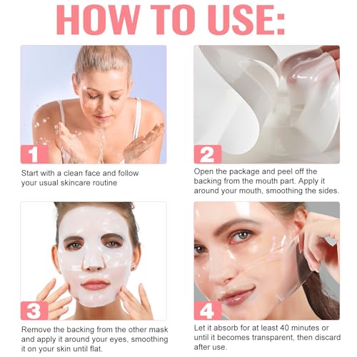 Collagen Hydrogel Sleeping Mask - Deep Hydrating & Firming Overnight Facial Treatment, Visibly Plumps Skin & Improves Appearance of Fine Lines