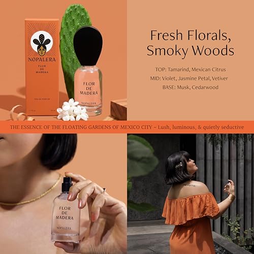 Nopalera Flor De Madera Eau De Parfum - 50ml Fresh Floral Woody Fragrance