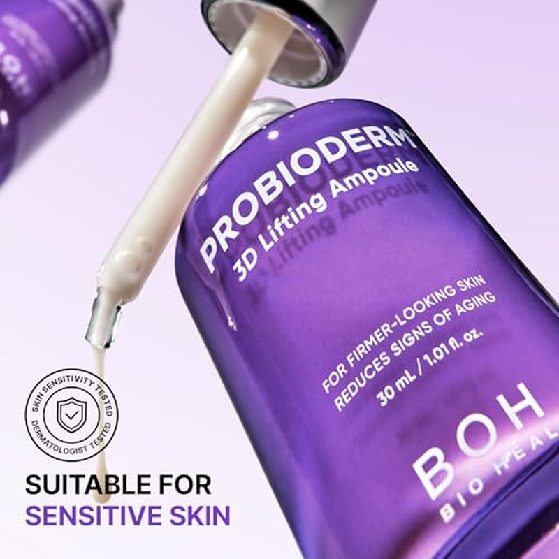 BIOHEAL BOH Probioderm¢â 3D Lifting Ampoule 1.01 fl oz (30 ml) | Advanced Elasticity Serum for Sculpted, Firm Skin | Powerful 3D Lifting Formula with Probiotics & Peptides for Daily Skincare
