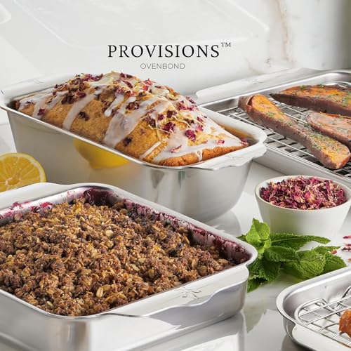Stainless Steel Loaf Pan 1-Pound Tri-Ply Baking Pan for Bread & Cake - Variation of Loaf Pan