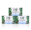 Organic Fiji Coconut Soap Bar Fragrance Free 7 oz Pack of 3 - Moisturizing & Pore Purifying