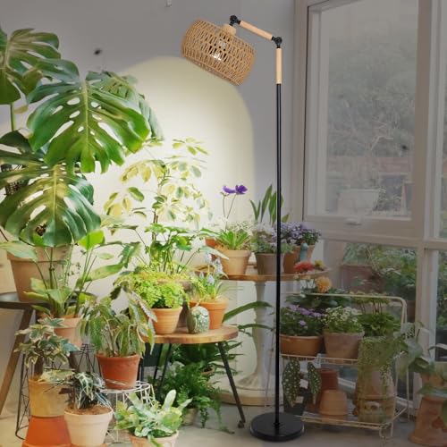 Full Spectrum Indoor Plant Grow Light with 20W COB, Adjustable Height & Timer