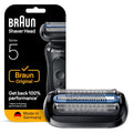 Braun Series 5 Electric Shaver Replacement Head Black - Compatible with Series 54B