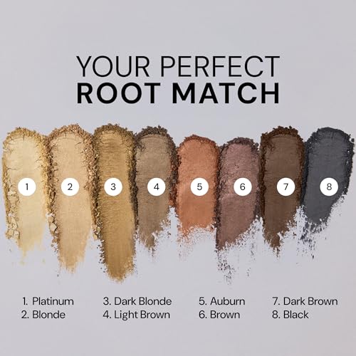 RootMatch Instant Root Cover Up Powder - Brown, Water-Resistant, Conceals Grays & Sparse Spots