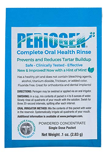 Periogen Oral Rinse Travel Packets - Tartar Prevention & Oral Health