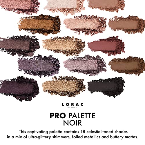 LORAC PRO Matte & Shimmer Eyeshadow Palette - Noir Variation, High Pigment