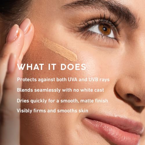 Medium/Dark Tinted SPF 30 Mineral Sunscreen with Oil-Absorbing Clay - Sheer Foundation & Primer - 1 Fl Oz - Variation of THIS listing