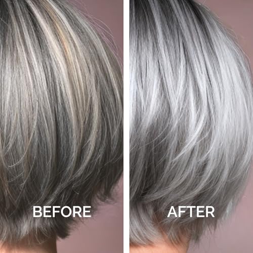 Purple Toning Shampoo for Blonde, Gray & Silver Hair - Neutralizes Brassiness, Hydrates, Sulfate & Paraben-Free, 8 oz