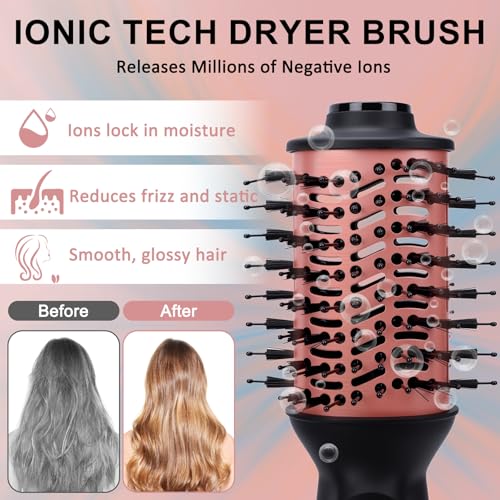 One-Step Ionic Hair Dryer Brush - Frizz Control & Shine, Travel Size