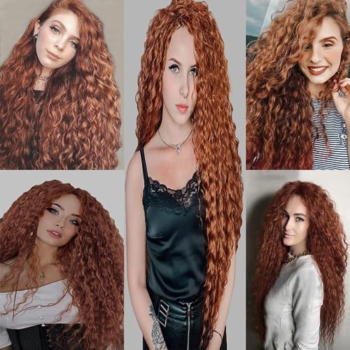 Nuailisex Light Brown Water Wave Hair Bundles 14/16/18 Inch - 300G Variation of THIS listing
